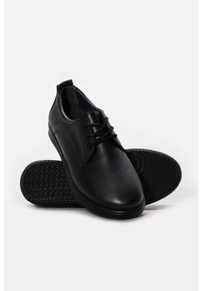 Ayakkabıhane Hakiki Deri Siyah Kadın Babet AH07313ZA1016