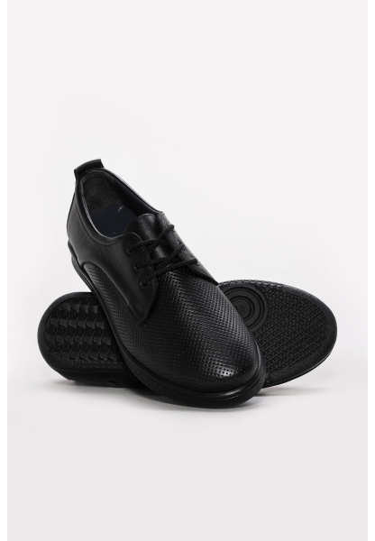 Ayakkabıhane Hakiki Deri Siyah Kadın Babet AH07313ZA1016LZR