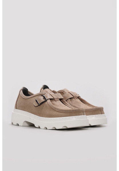 Ayakkabıhane Hakiki Deri Vizon Süet Kadın Casual Ayakkabı AH07313ZA1014