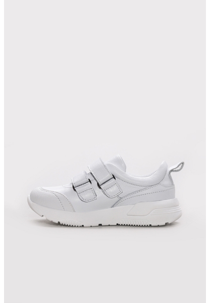 Ayakkabıhane İçi Dışı Hakiki Deri Beyaz Kız Çocuk Spor Sneaker AH083162413347