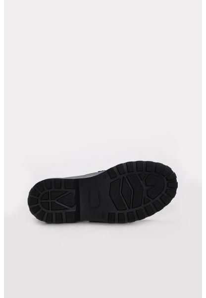 Ayakkabıhane İçi Dışı Hakiki Rugan Deri Siyah Kız Çocuk Casual AH08316241283516