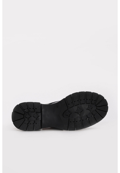 Ayakkabıhane İçi Dışı Hakiki Rugan Deri Siyah Poli Kadın Casual Ayakkabı AH083172618601230