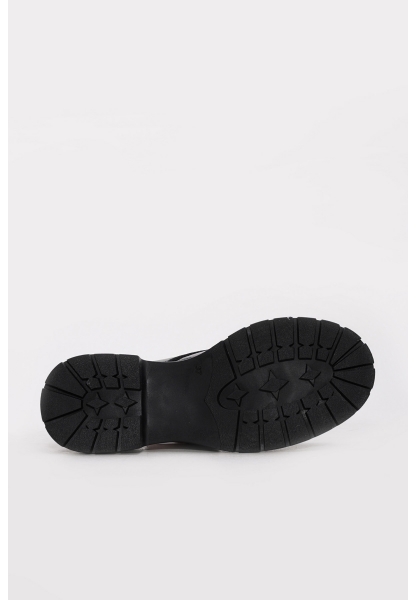 Ayakkabıhane İçi Dışı Hakiki Deri Siyah Poli Kadın Casual Ayakkabı AH083172618601230