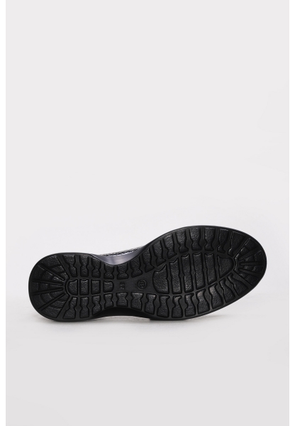 Ayakkabıhane İçi Dışı Hakiki Kroko Deri Siyah Kadın Casual Ayakkabı AH083172618252631