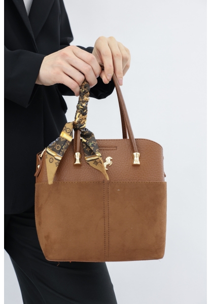 Ayakkabıhane Kahve Süet Kadın Omuz Çanta AH07337CA1407