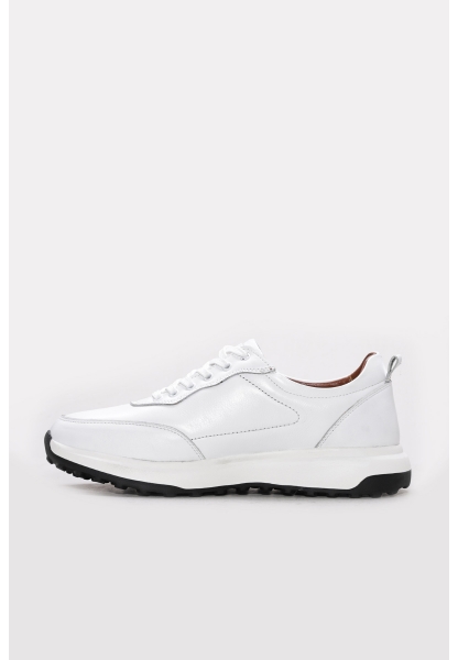 Ayakkabıhane İçi Dışı Hakiki Deri Beyaz EVA Erkek Spor Sneaker Ayakkabı AH083431312113