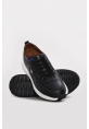 Ayakkabıhane İçi Dışı Hakiki Deri Siyah EVA Erkek Spor Sneaker Ayakkabı AH083431312113