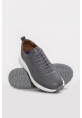 Ayakkabıhane İçi Dışı Hakiki Deri Gri Erkek Spor Sneaker Ayakkabı AH083431312119