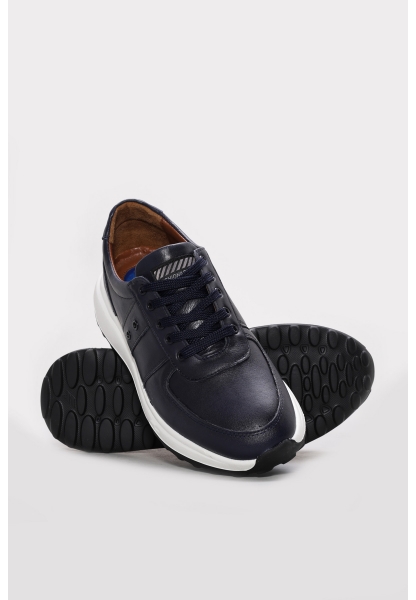 Ayakkabıhane Hakiki Deri Lacivert Erkek Casual Ayakkabı AH07343MA2010
