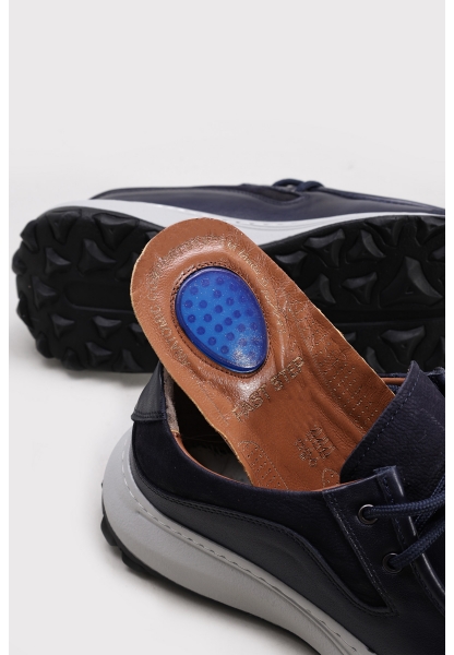 Ayakkabıhane İçi Dışı Hakiki Deri Lacivert Erkek Casual Ayakkabı AH083431313116