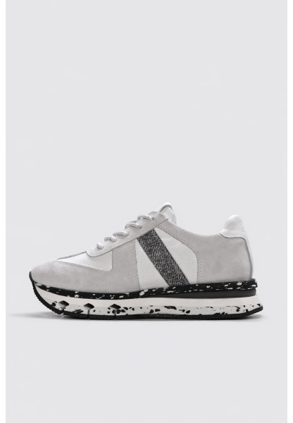 Ayakkabıhane İçi Dışı Hakiki Deri Beyaz Kadın Spor Sneaker Ayakkabı AH083352619523