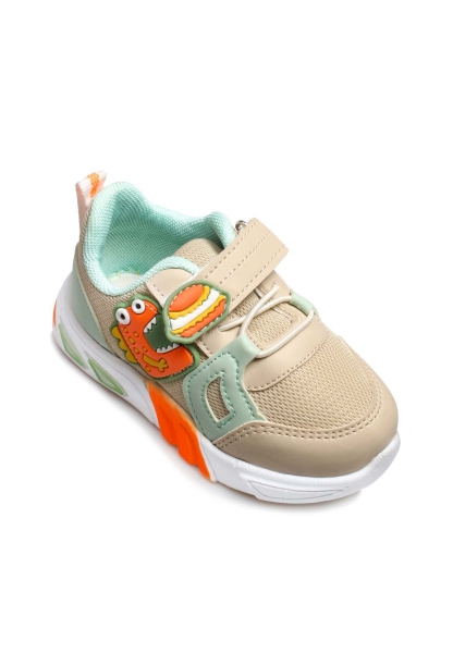 Ayakkabıhane Bej Su Yesıl Orange Unisex Çocuk Sneaker Ayakkabı AH07461BA105