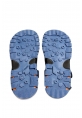 Ayakkabıhane İçi Dışı Hakiki Deri Mavi Cırtcırtlı Unisex Çocuk Sandalet AH0757424311005
