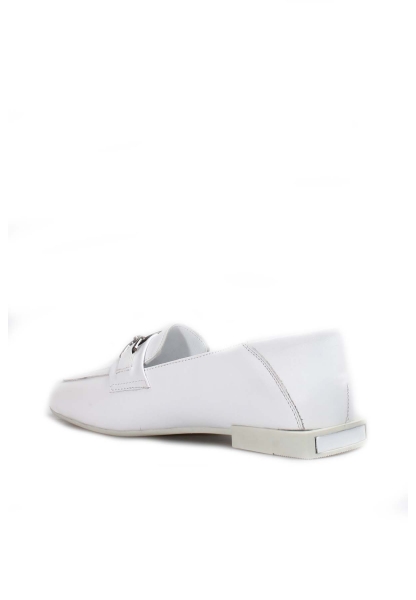 Ayakkabıhane İçi Dışı Hakiki Deri Beyaz Kadın Klasik Casual Ayakkabı AH075812614224