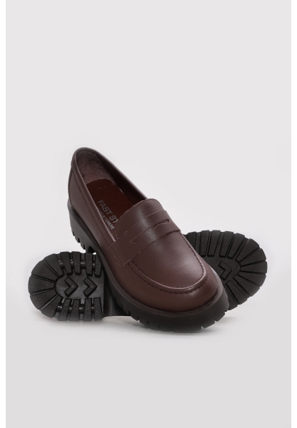 Ayakkabıhane Hakiki Deri Kahve Kadın Casual Ayakkabı AH07581ZA2482