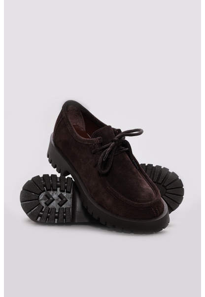 Ayakkabıhane İçi Dışı Hakiki Süet Deri Kahve Kadın Casual Günlük Ayakkabı AH085812612952