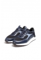 Ayakkabıhane İçi Dışı Hakiki Deri Lacivert Mavi Erkek Sneaker Spor Ayakkabı AH07582131523