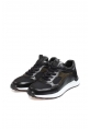 Ayakkabıhane İçi Dışı Hakiki Deri Siyah Yeşil Erkek Spor Sneaker Ayakkabı AH07582131523
