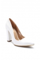 Ayakkabıhane Beyaz Kadın Kalın Topuklu Ayakkabı AH610ZA1801