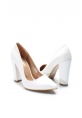 Ayakkabıhane Beyaz Kadın Kalın Topuklu Ayakkabı AH610ZA1801