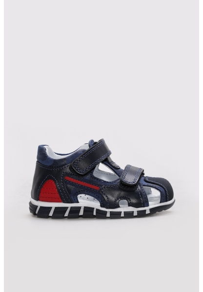 Ayakkabıhane İçi Dışı Hakiki Deri Lacivert Erkek Çocuk Sandalet AH08612211164