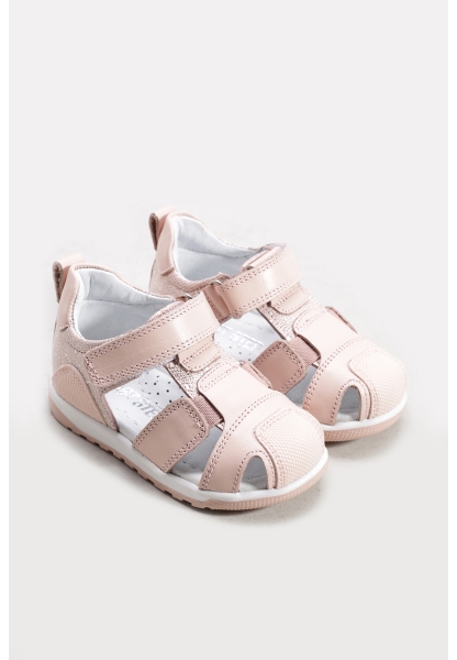 Ayakkabıhane İçi Dışı Hakiki Deri Pudra Kız Çocuk Sandalet AH08612211142
