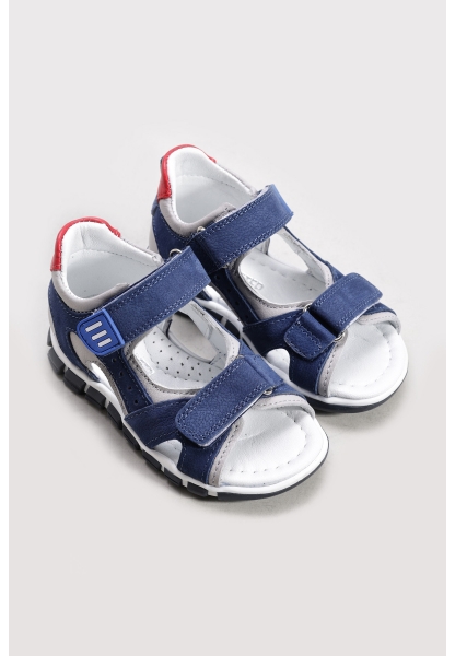 Ayakkabıhane İçi Dışı Hakiki Nubuk Deri Kot Erkek Çocuk Sandalet AH086121611134