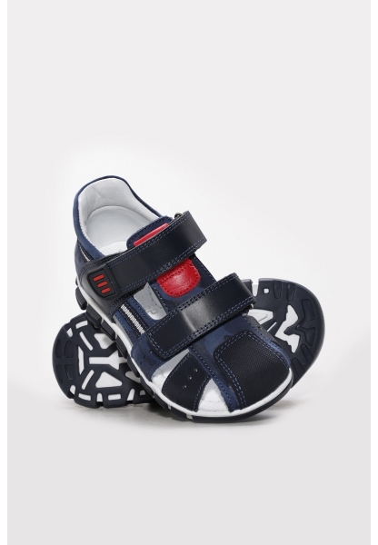 Ayakkabıhane İçi Dışı Hakiki Deri Lacivert Erkek Çocuk Sandalet AH086121611137