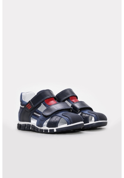 Ayakkabıhane İçi Dışı Hakiki Deri Lacivert Erkek Çocuk Sandalet AH086121611137