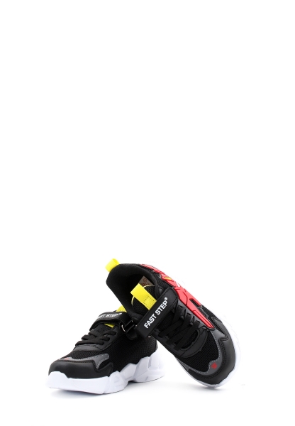 Ayakkabıhane Siyah Kırmızı Anorak Unisex Çocuk Sneaker Ayakkabı AH615XCA023