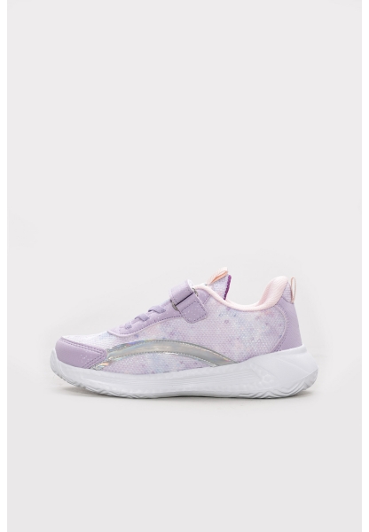Ayakkabıhane Lila Gümüş Poli Kız Çocuk Spor Sneaker Ayakkabı AH1E6152431115