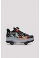 Ayakkabıhane Siyah Oranj Erkek Çocuk Spor Sneaker Ayakkabı AH1E6152451135