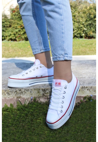 Ayakkabıhane Beyaz Kadın Sneaker Ayakkabı AH620ZA1907