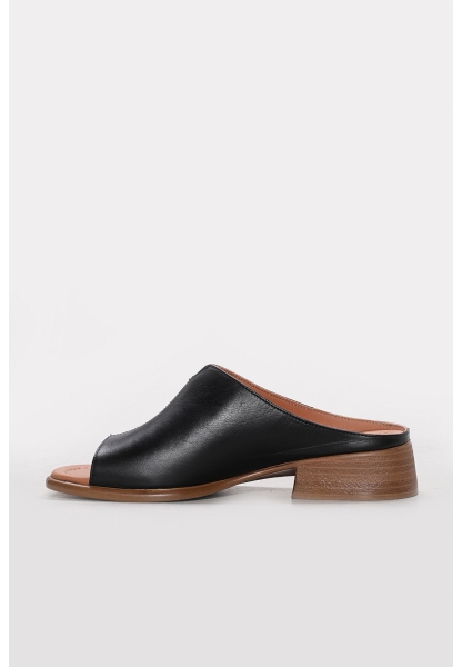 Ayakkabıhane Hakiki Deri Siyah Kadın Klasik Sandalet AH07621ZA1470