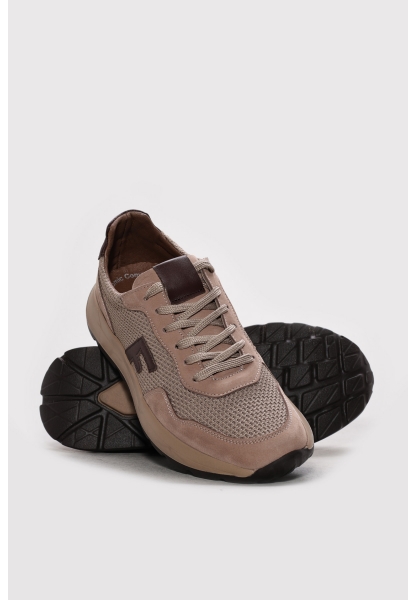 Ayakkabıhane Hakiki Deri Kum Nubuk Erkek Spor Ayakkabı AH07662MA503