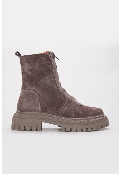 Ayakkabıhane Hakiki Deri Kürklü Vizon Süet Kadın Klasik Bot AH07657KZA2511