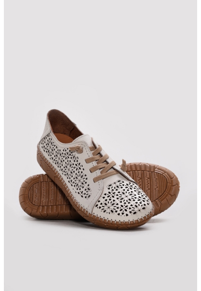 Ayakkabıhane Hakiki Deri Crema Kadın Casual Ayakkabı AH07657ZA002