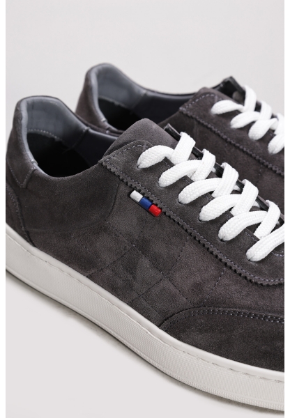 Ayakkabıhane İçi Dışı Hakiki Süet Deri Gri Erkek Casual Ayakkabı AH086621311108