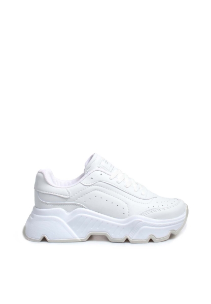 Ayakkabıhane Beyaz Kadın Sneaker Ayakkabı AH07666ZA146