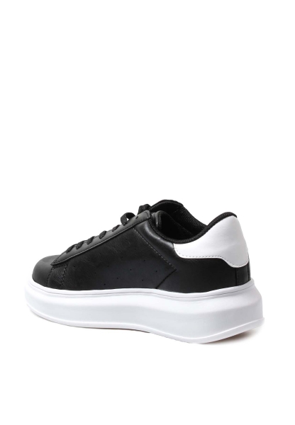 Ayakkabıhane Siyah Beyaz Kadın Sneaker Ayakkabı AH07666ZAF1560