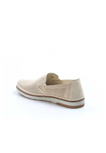 Ayakkabıhane İçi Dışı Hakiki Nubuk Deri Bej Erkek Casual Yazlık Ayakkabı AH087111311512396