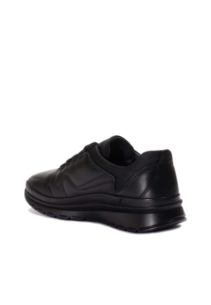 Ayakkabıhane İçi Dışı Hakiki Deri Siyah Erkek Spor Sneaker Ayakkabı AH077171113114150