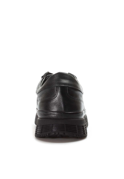 Ayakkabıhane İçi Dışı Hakiki Deri Siyah Erkek Sneaker Spor Ayakkabı AH07722131331