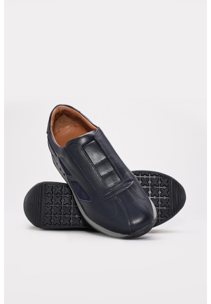 Ayakkabıhane İçi Dışı Hakiki Deri Lacivert Süet Erkek Spor Sneaker Ayakkabı AH08722131638