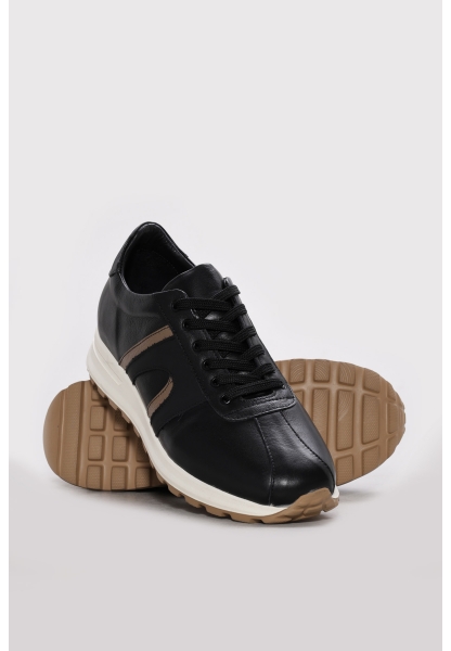 Ayakkabıhane Hakiki Deri Siyah Erkek Casual Ayakkabı AH07722MA575