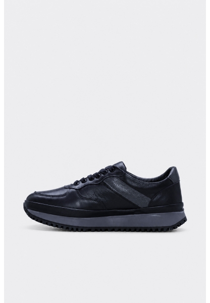 Ayakkabihane Kaliteli Hakiki Deri Lacivert Erkek Spor Sneaker Ayakkabı AH08722131975