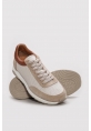  Ayakkabıhane İçi Dışı Hakiki Deri Bej Erkek Spor Sneaker Ayakkabı AH08723131170