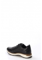 Ayakkabıhane İçi Dışı Hakiki Deri Siyah Erkek Sneaker Spor Ayakkabı AH07723131120