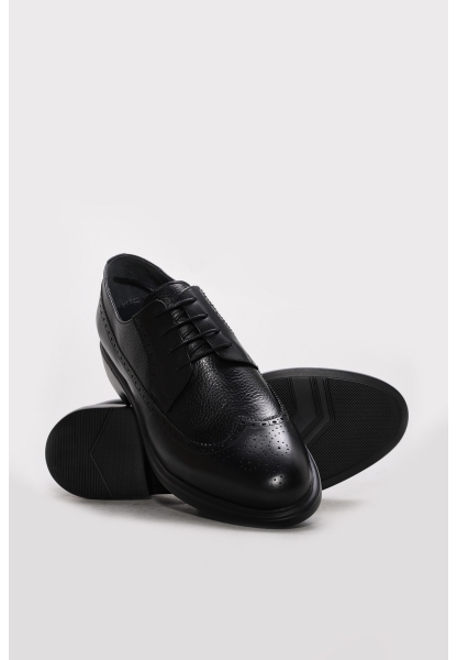 Ayakkabıhane İçi Dışı Hakiki Floter Deri Siyah EVA Erkek Klasik Ayakkabı AH087411315122