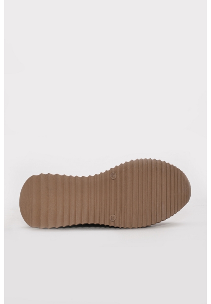 Ayakkabıhane Hakiki Deri Bej Altın Kadın Casual Ayakkabı AH07757ZA25804